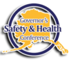 Alaska Governor's Safety and Health Conference logo, State of Alaska outline in circle with the text overlaid on top