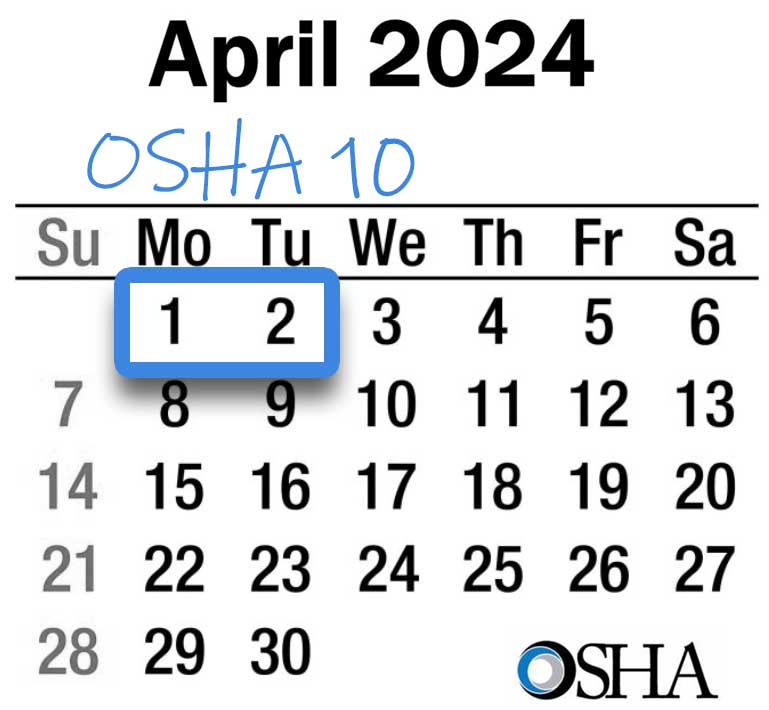 OSHA 10Hour General Industry Training 2024 Alaska Governor's Safety