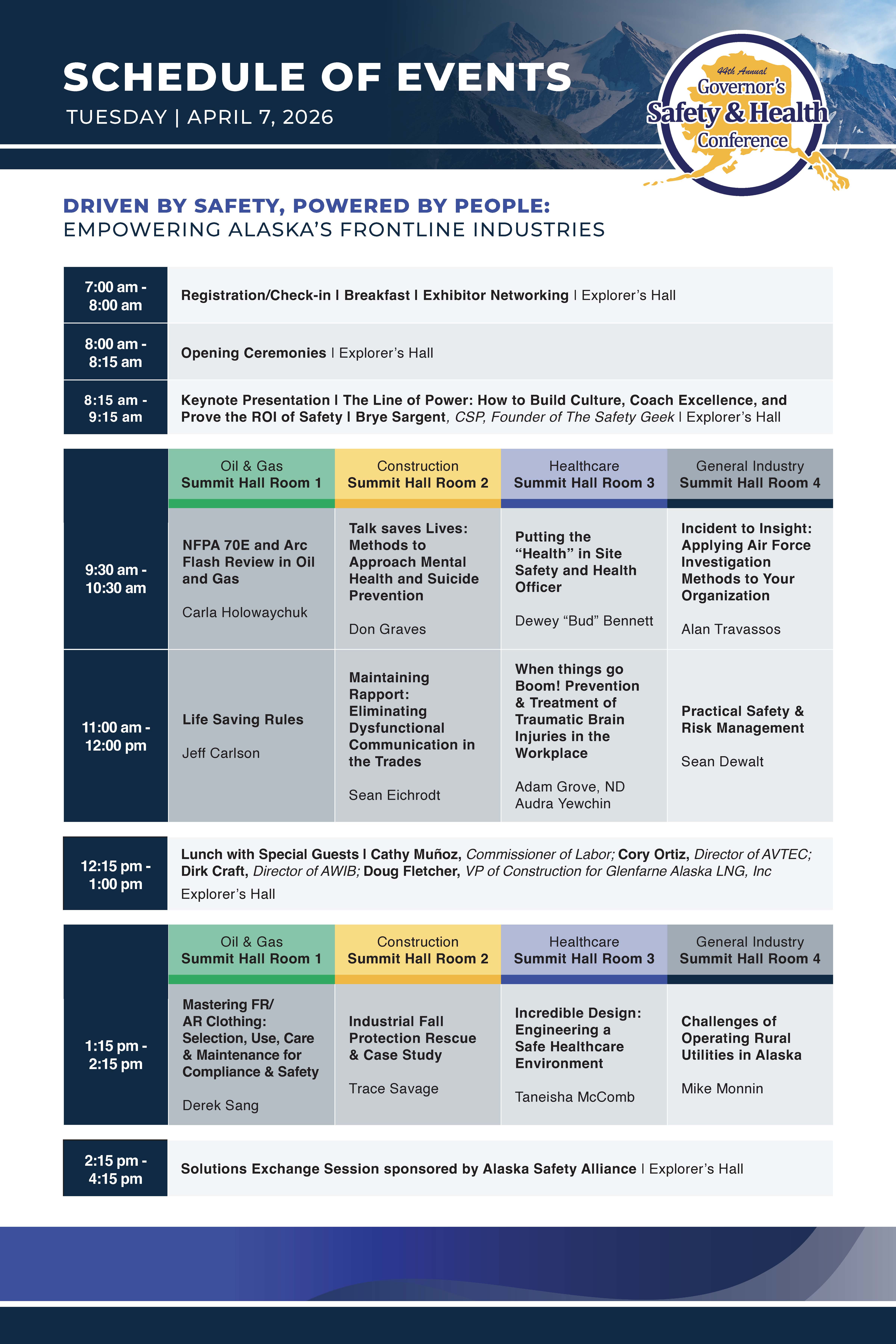 Day 1 | Tuesday, April 7